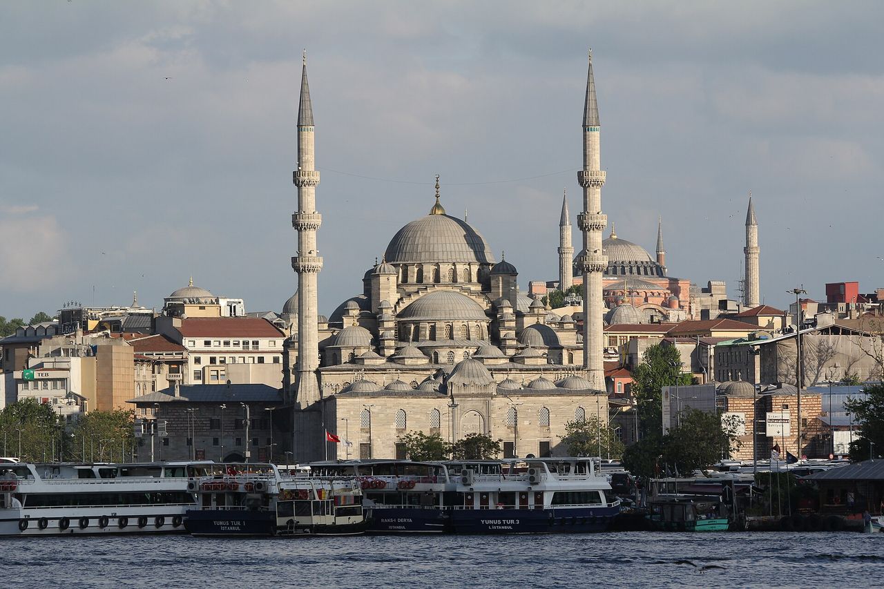 The New Mosque seen from the Bosphorus, Istanbul